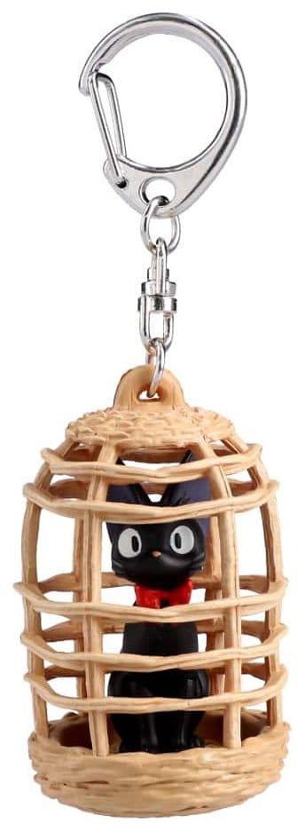 Kiki's Delivery Service Keychain Jiji in cage 4990593516872