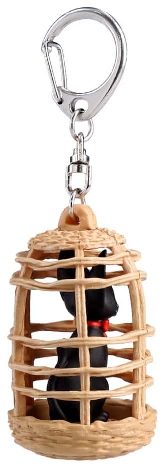 Kiki's Delivery Service Keychain Jiji in cage 4990593516872