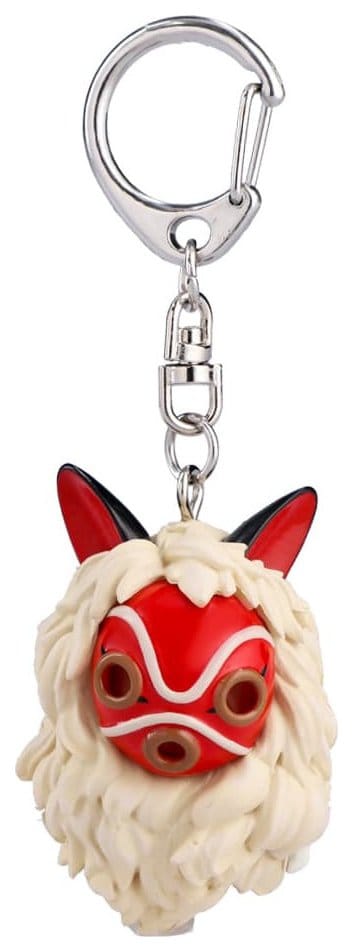 Princess Mononoke 3D Keychain San’s Mask and Kodama 4990593516896
