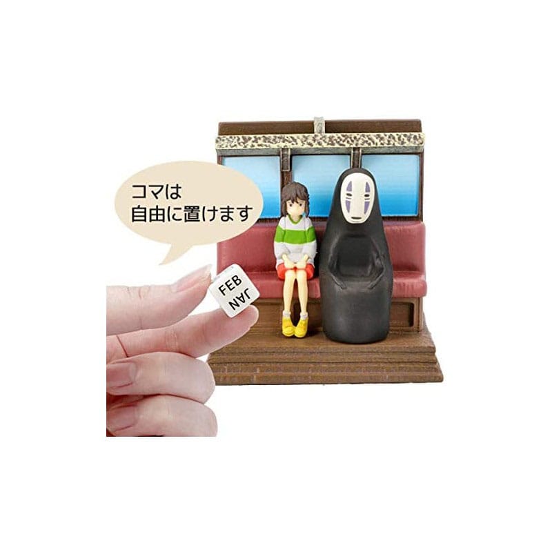 Spirited Away Statue Three-wheeler Diorama / Calendar Take Unabara Train 11 cm 4990593457724