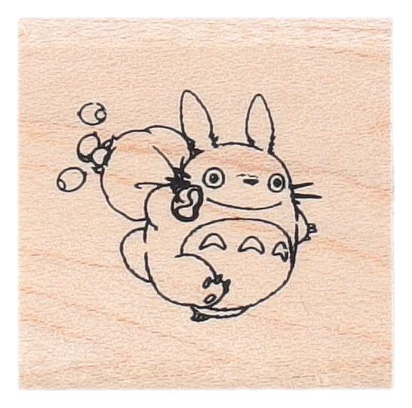 My Neighbor Totoro Stamp with Pouch Middle Totoro & Acorns 4977524129806