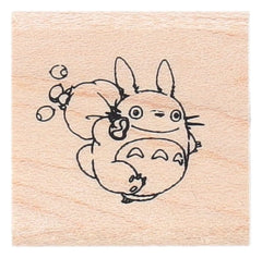 My Neighbor Totoro Stamp with Pouch Middle Totoro & Acorns 4977524129806