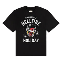 Stranger Things T-Shirt Wishing You A Hellfire Holiday Size S 5063609729432