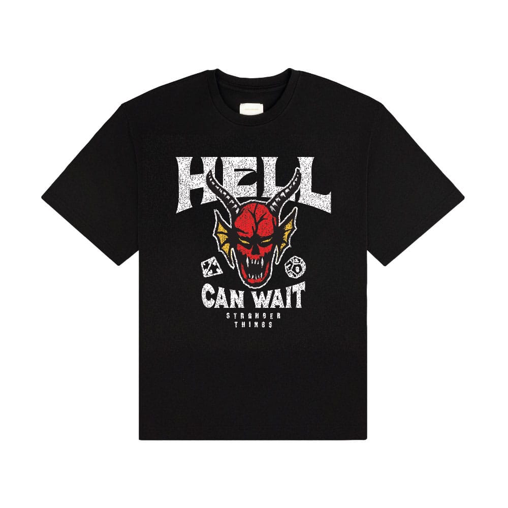 Stranger Things T-Shirt Hell Can Wait (black) Size S 5063609728336