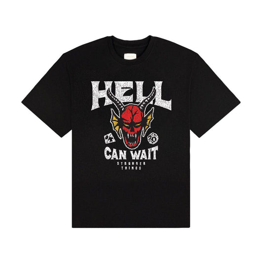 Stranger Things T-Shirt Hell Can Wait (black) Size S 5063609728336