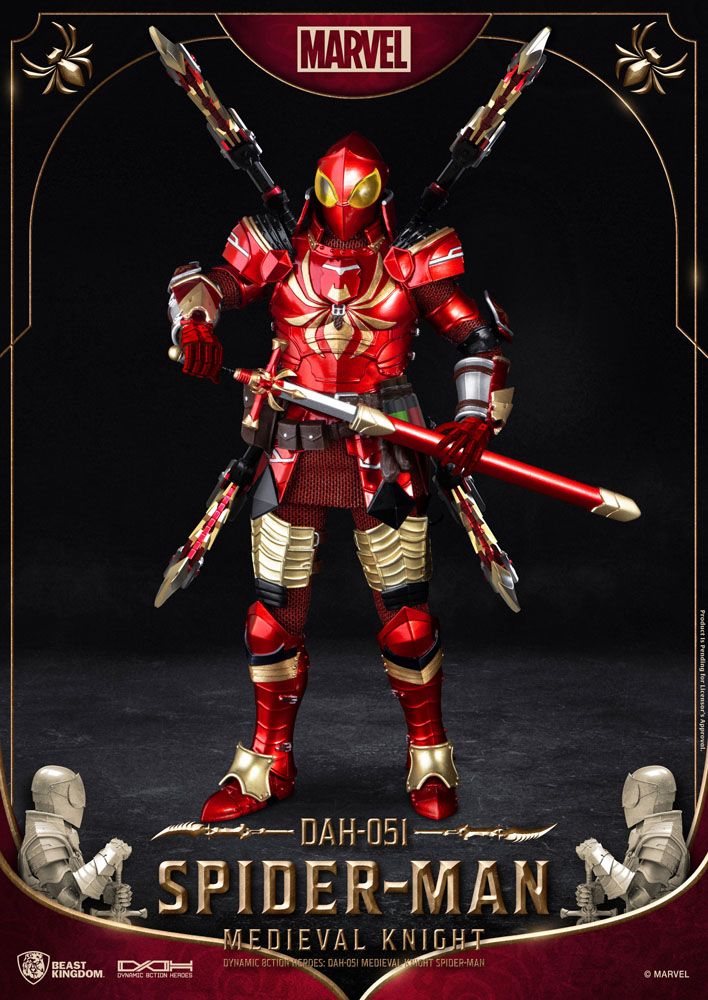 Marvel Dynamic 8ction Heroes Action Figure 1/9 Medieval Knight Spider-Man 20 cm 4711203453826
