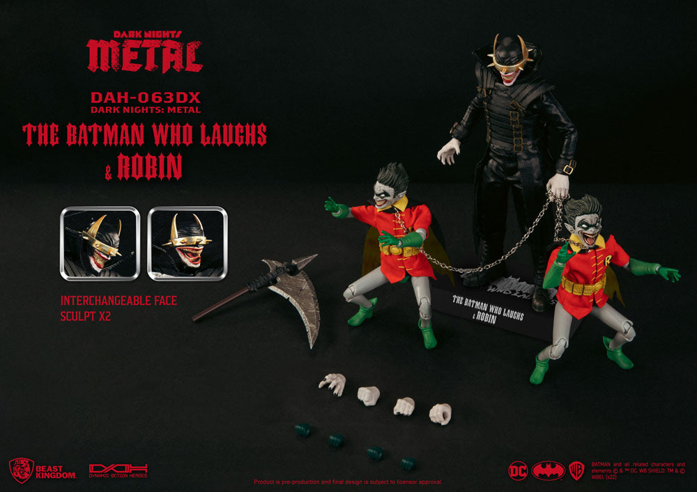 DC Comics Dynamic 8ction Heroes Action Figure 1/9 The Batman Who Laughs and his Rabid Robins DX 20 cm 4710586069068