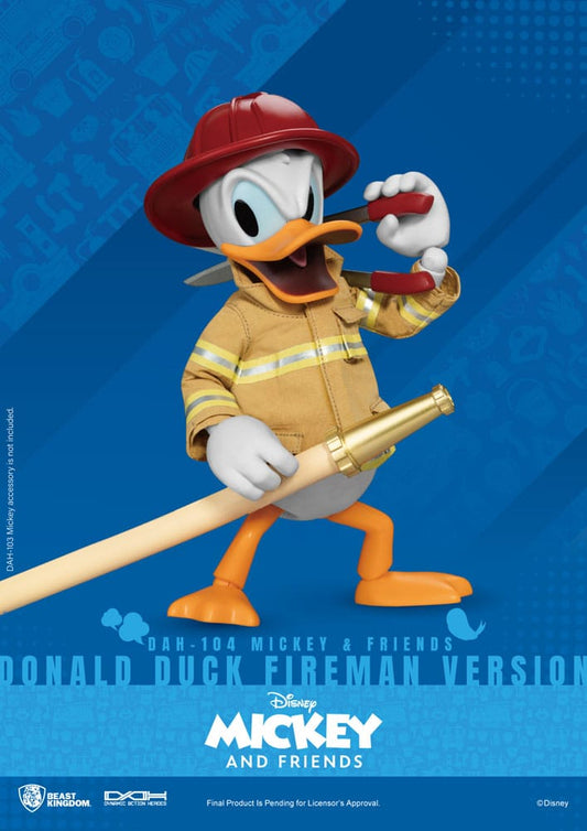 Mickey & Friends Dynamic 8ction Heroes Action Figure 1/9 Donald Duck Fireman Ver. 24 cm 4711385241174
