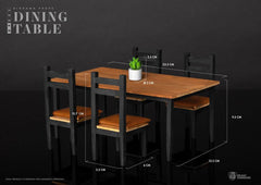 Diorama Props Series Dining Table Set 4711203440918