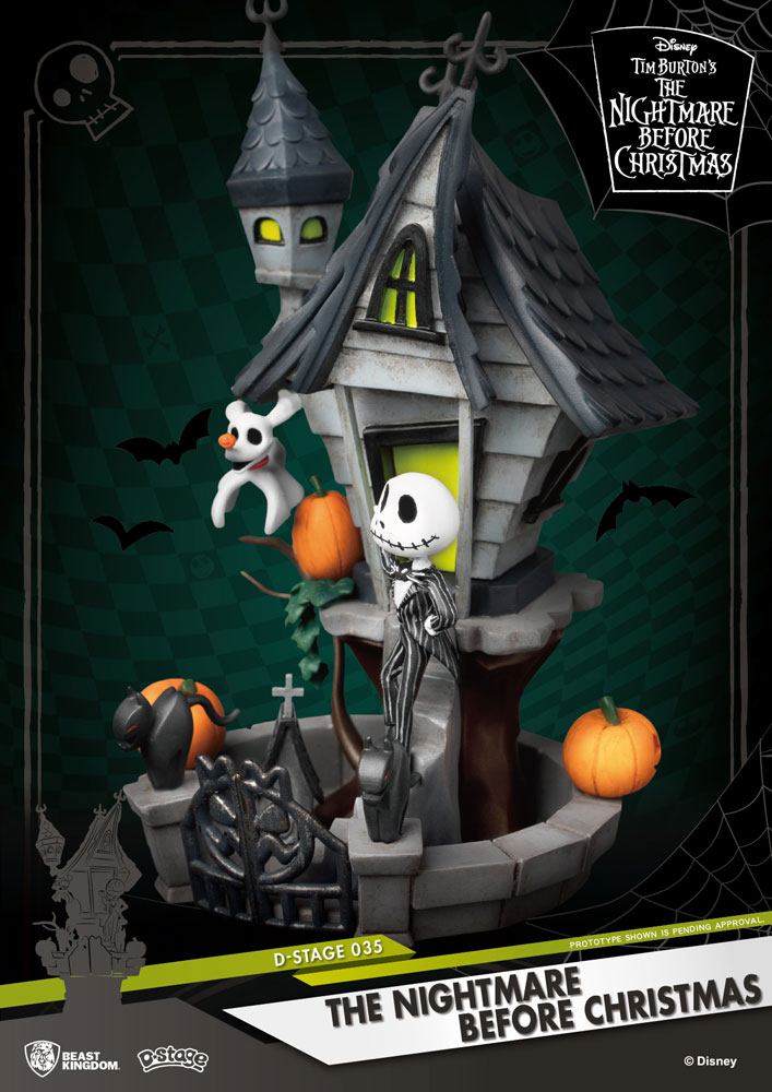 Nightmare before Christmas D-Stage PVC Diorama Jack's Haunted House 15 cm 4711385241334