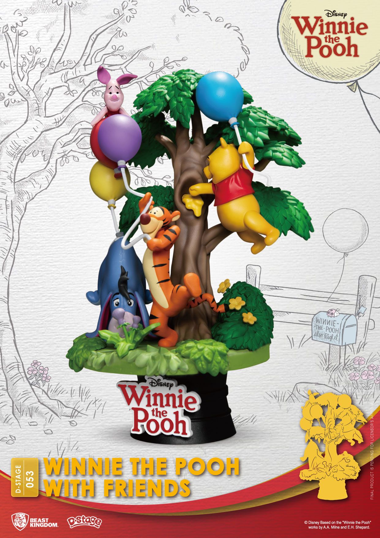 Disney D-Stage PVC Diorama Winnie The Pooh With Friends 16 cm 4711385241310