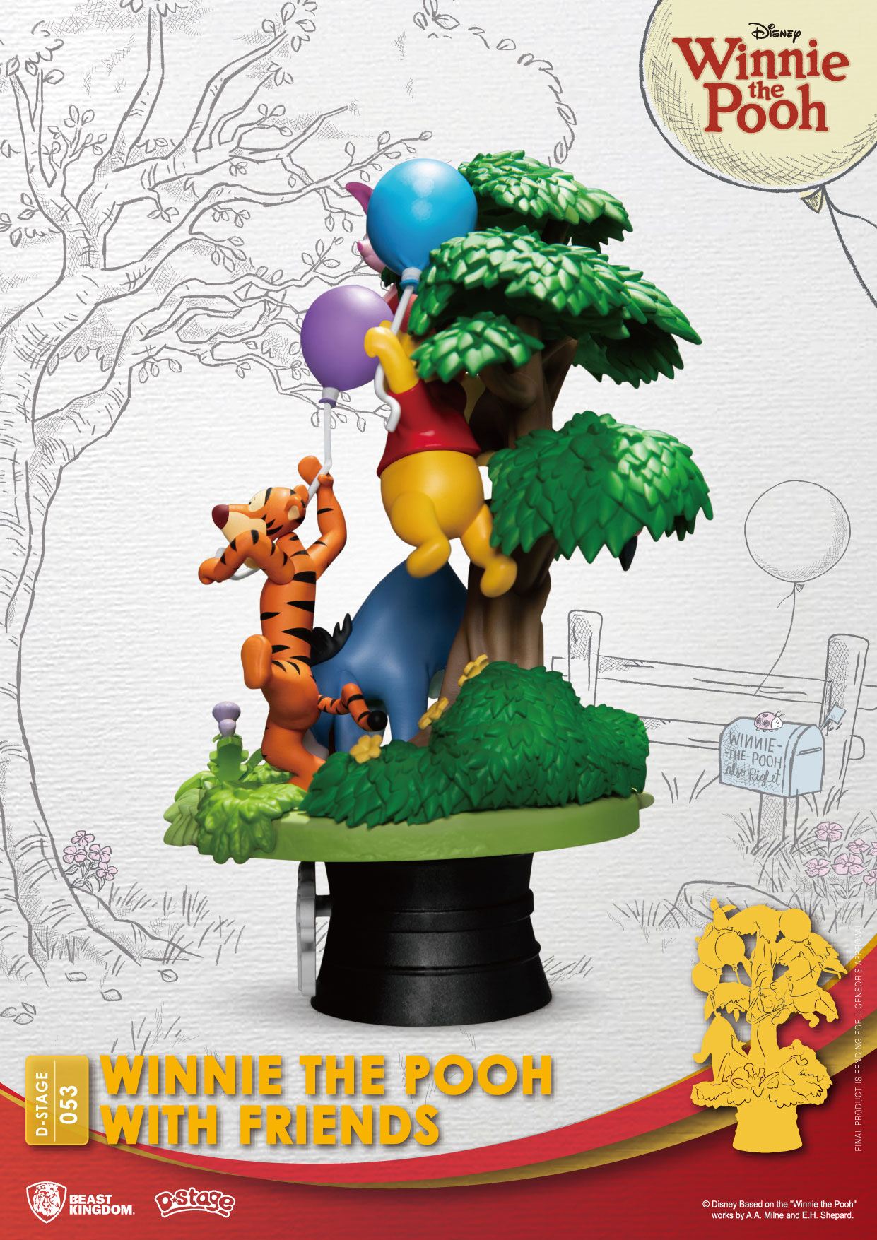 Disney D-Stage PVC Diorama Winnie The Pooh With Friends 16 cm 4711385241310