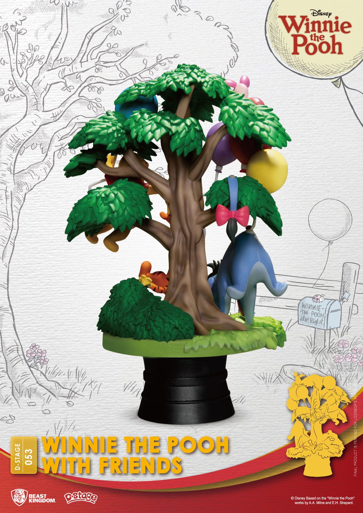 Disney D-Stage PVC Diorama Winnie The Pooh With Friends 16 cm 4711385241310