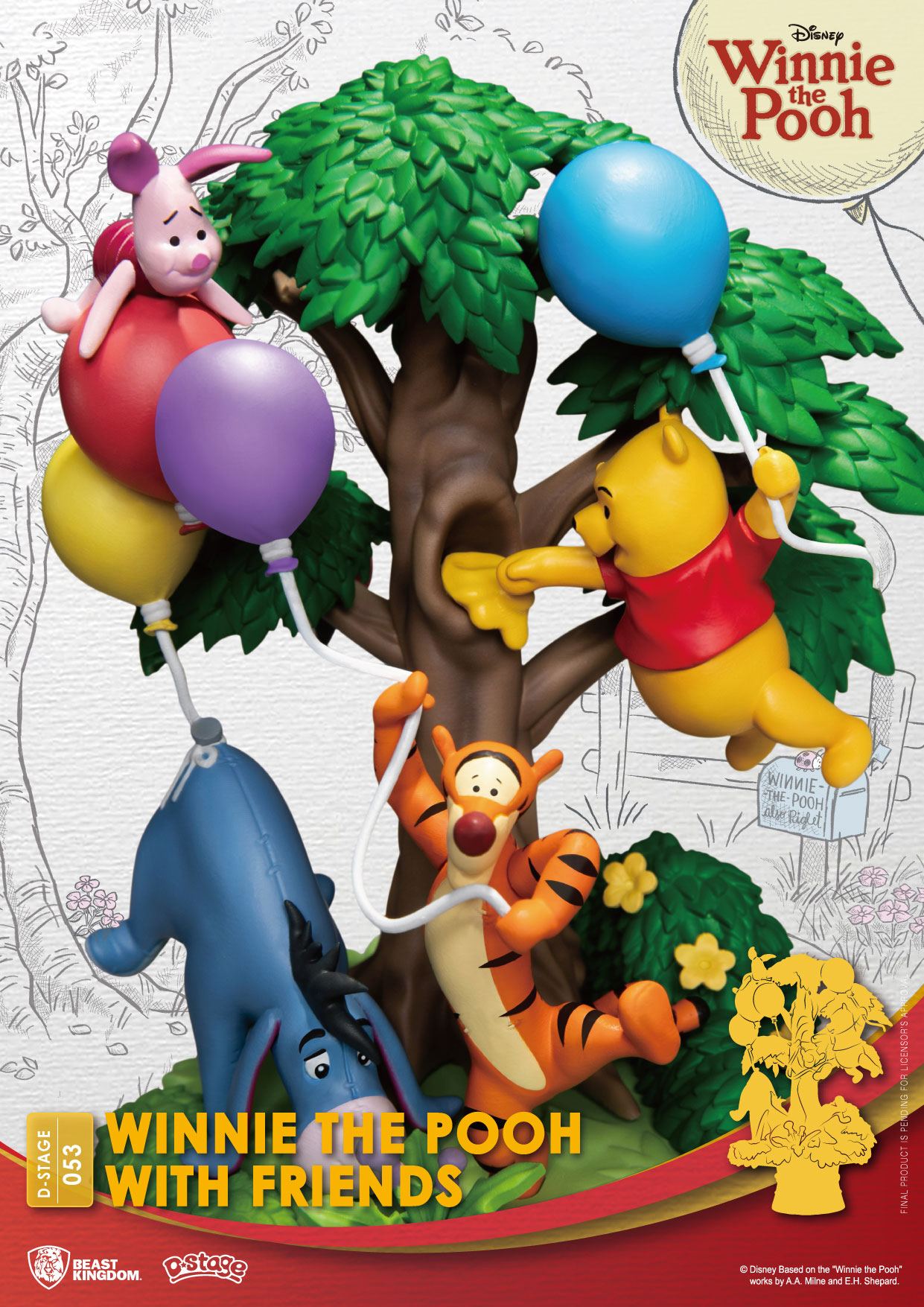 Disney D-Stage PVC Diorama Winnie The Pooh With Friends 16 cm 4711385241310