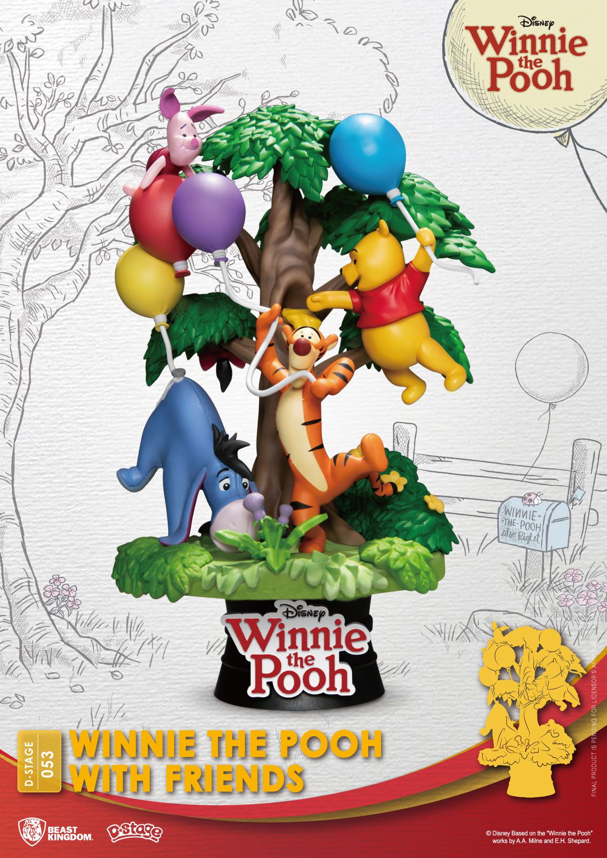 Disney D-Stage PVC Diorama Winnie The Pooh With Friends 16 cm 4711385241310