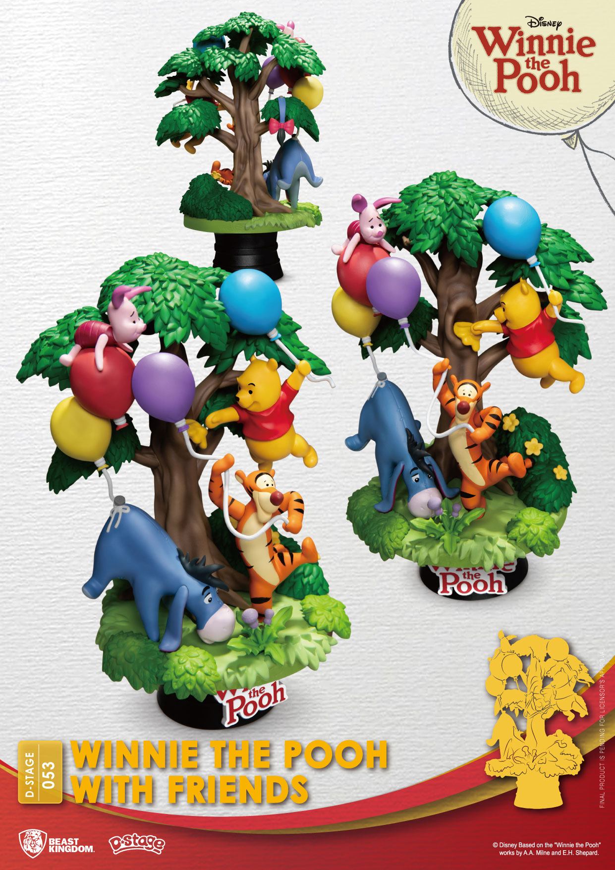Disney D-Stage PVC Diorama Winnie The Pooh With Friends 16 cm 4711385241310