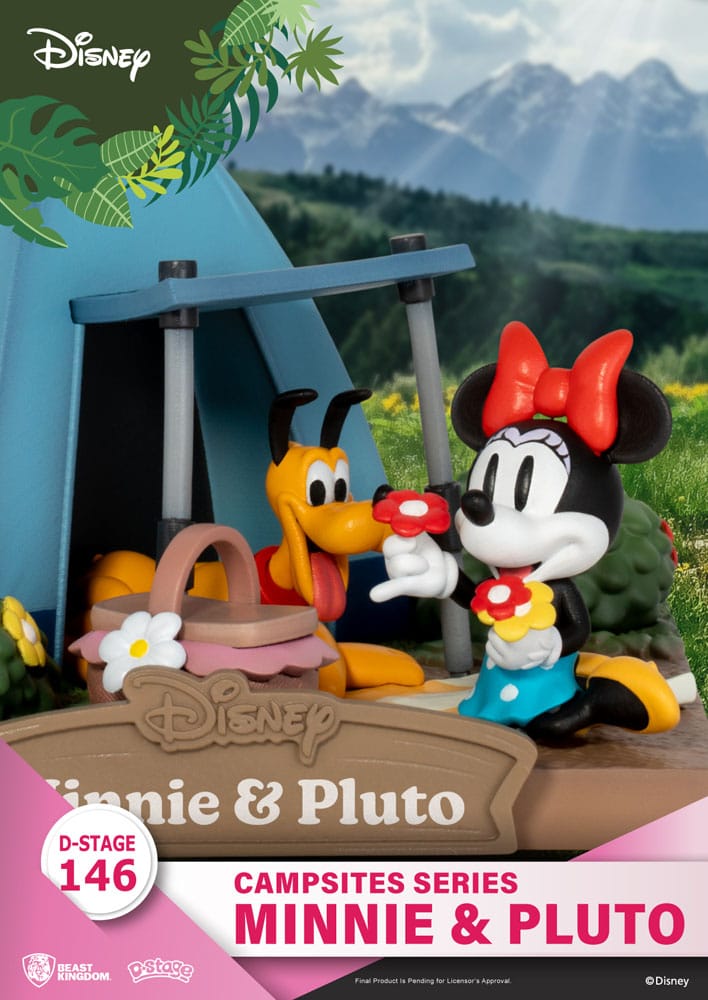 Disney D-Stage Campsite Series PVC Diorama Mini & Pluto 10 cm 4711385240382