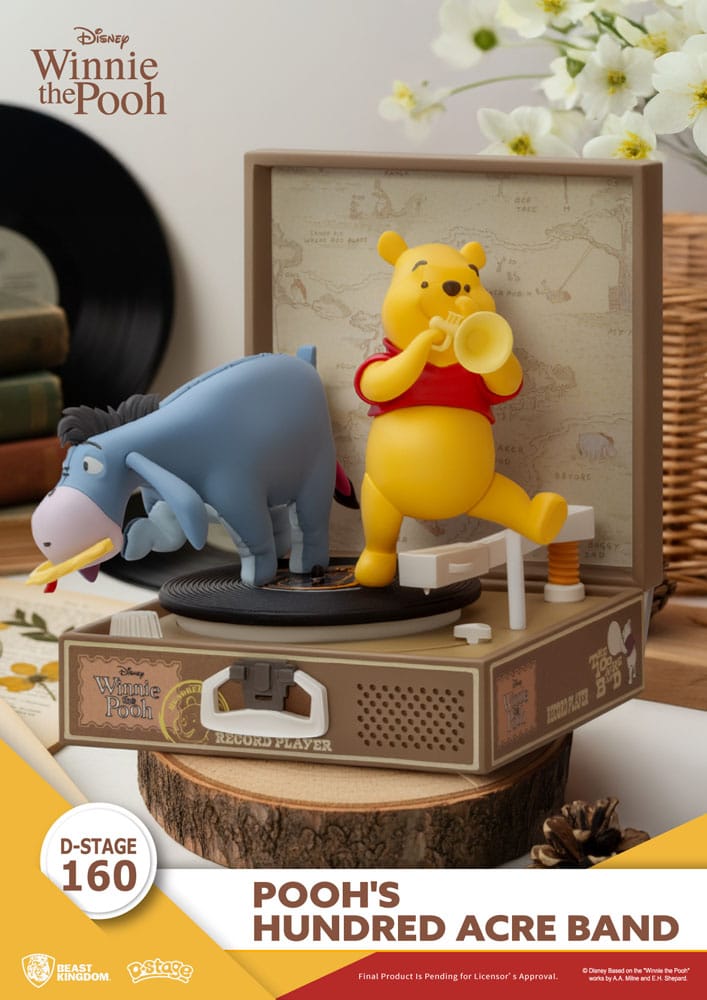 Winnie the Pooh Record Player Series PVC figure Pooh's Hundred Acre Band 12 cm 4711385265682