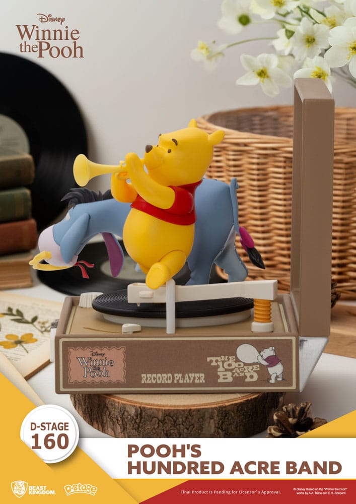 Winnie the Pooh Record Player Series PVC figure Pooh's Hundred Acre Band 12 cm 4711385265682