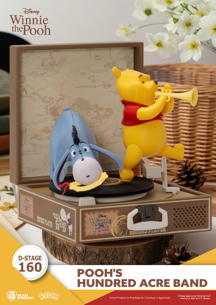 Winnie the Pooh Record Player Series PVC figure Pooh's Hundred Acre Band 12 cm 4711385265682