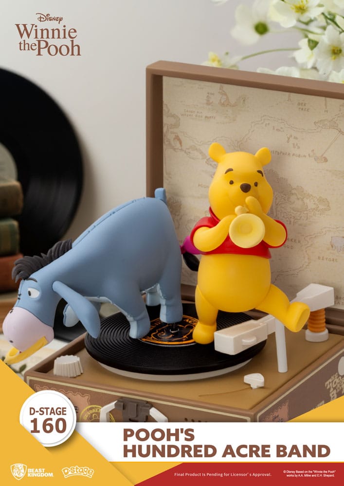 Winnie the Pooh Record Player Series PVC figure Pooh's Hundred Acre Band 12 cm 4711385265682