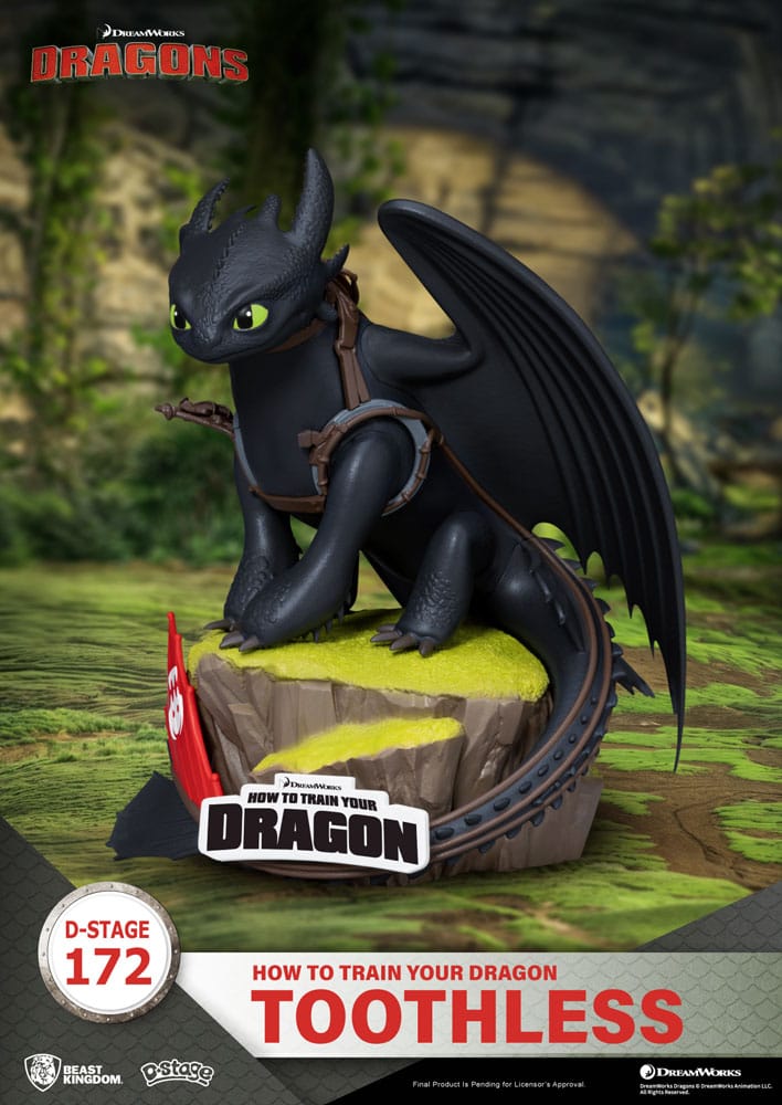 How To Train Your Dragon D-Stage PVC Diorama toothless Statue 14 cm 4711385254556