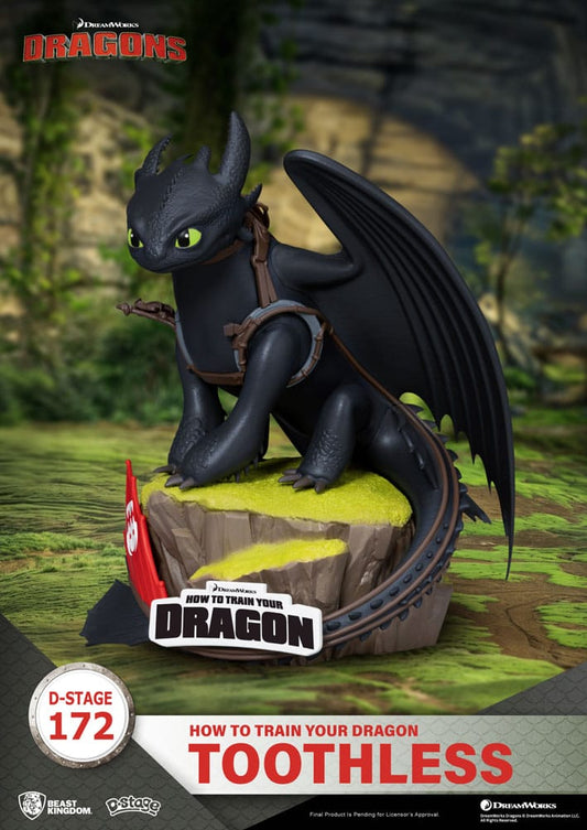 How To Train Your Dragon D-Stage PVC Diorama toothless Statue 14 cm 4711385254556