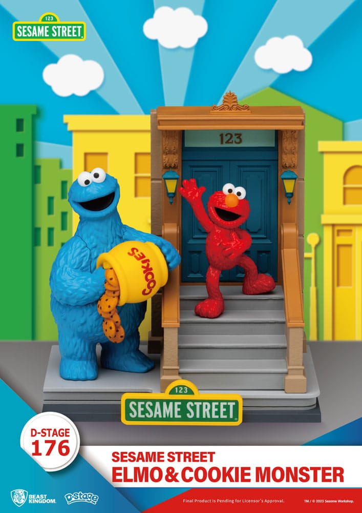 Sesame Street D-Stage PVC Statue Elmo & Cookie Monster 11 cm  4711385261196