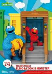 Sesame Street D-Stage PVC Statue Elmo & Cookie Monster 11 cm  4711385261196
