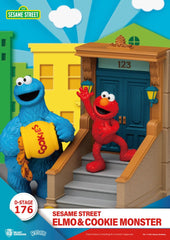 Sesame Street D-Stage PVC Statue Elmo & Cookie Monster 11 cm  4711385261196