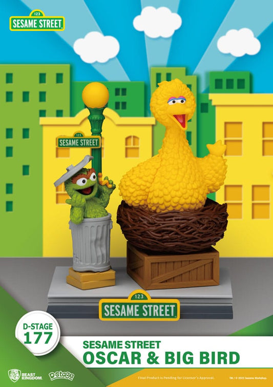 Sesame Street D-Stage PVC Statue Oscar & Big Bird 12 cm 4711385261219
