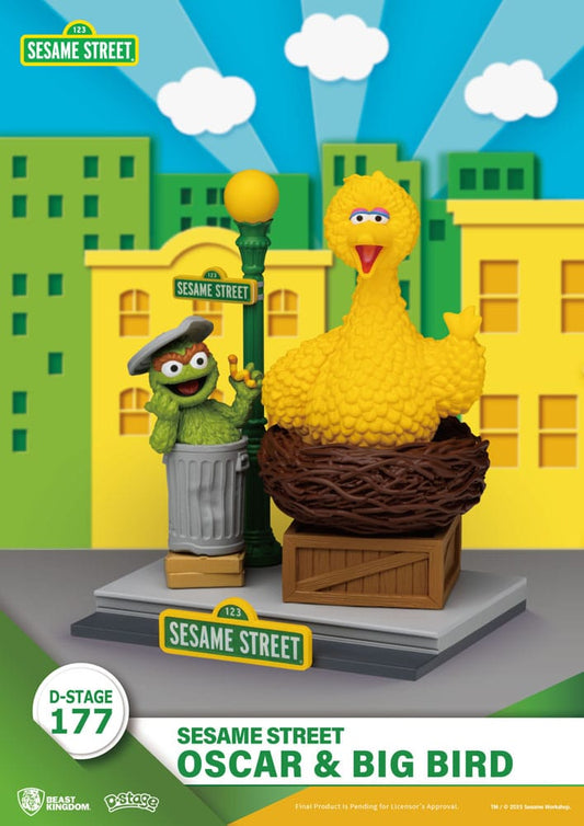 Sesame Street D-Stage PVC Statue Oscar & Big Bird 12 cm 4711385261219
