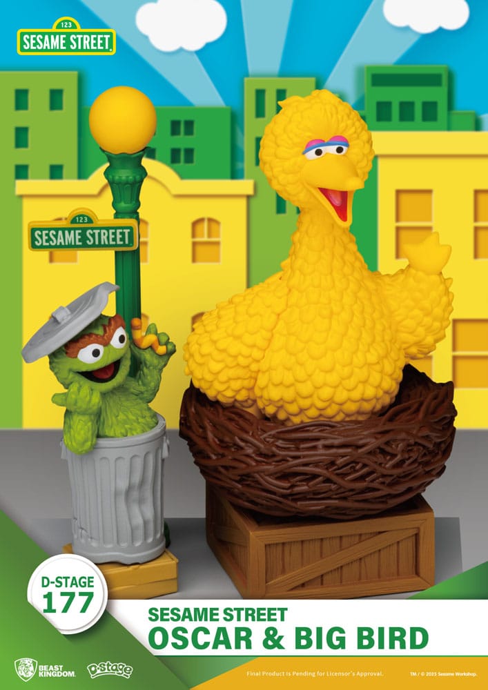Sesame Street D-Stage PVC Statue Oscar & Big Bird 12 cm 4711385261219