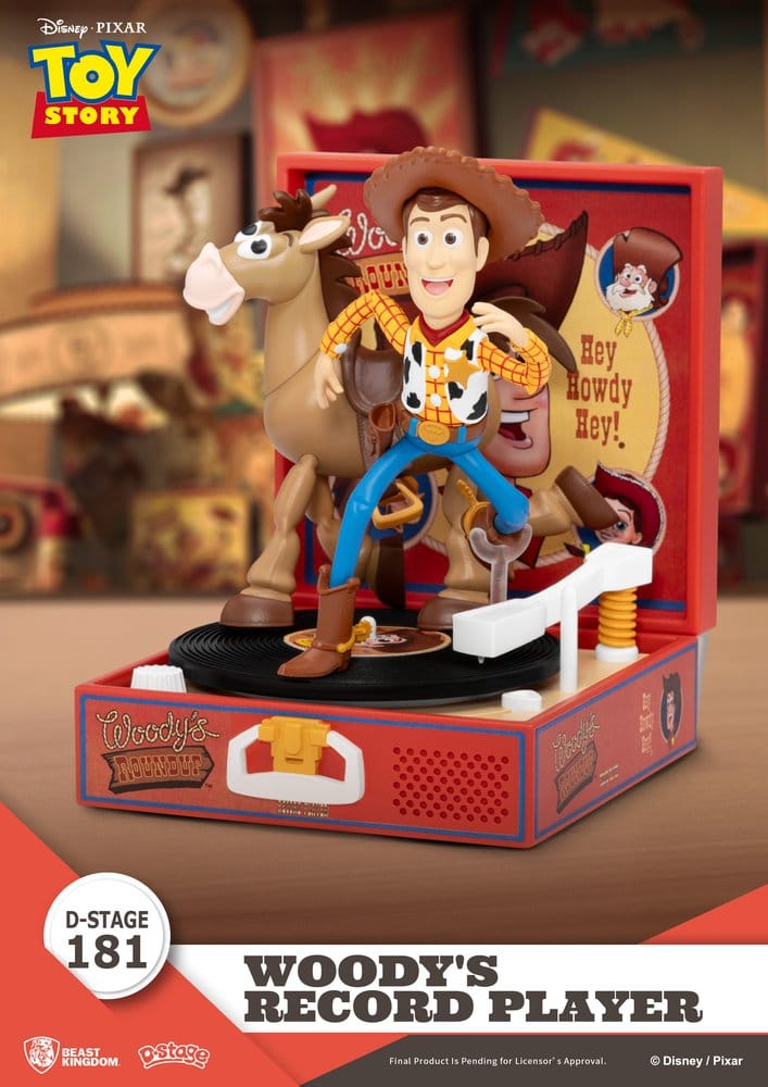 Toy Story Record Player Series PVC figure Woody's Record Player 13 cm 4711385264524