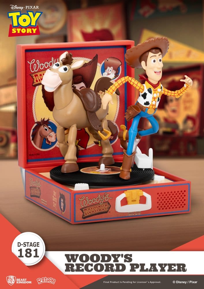 Toy Story Record Player Series PVC figure Woody's Record Player 13 cm 4711385264524