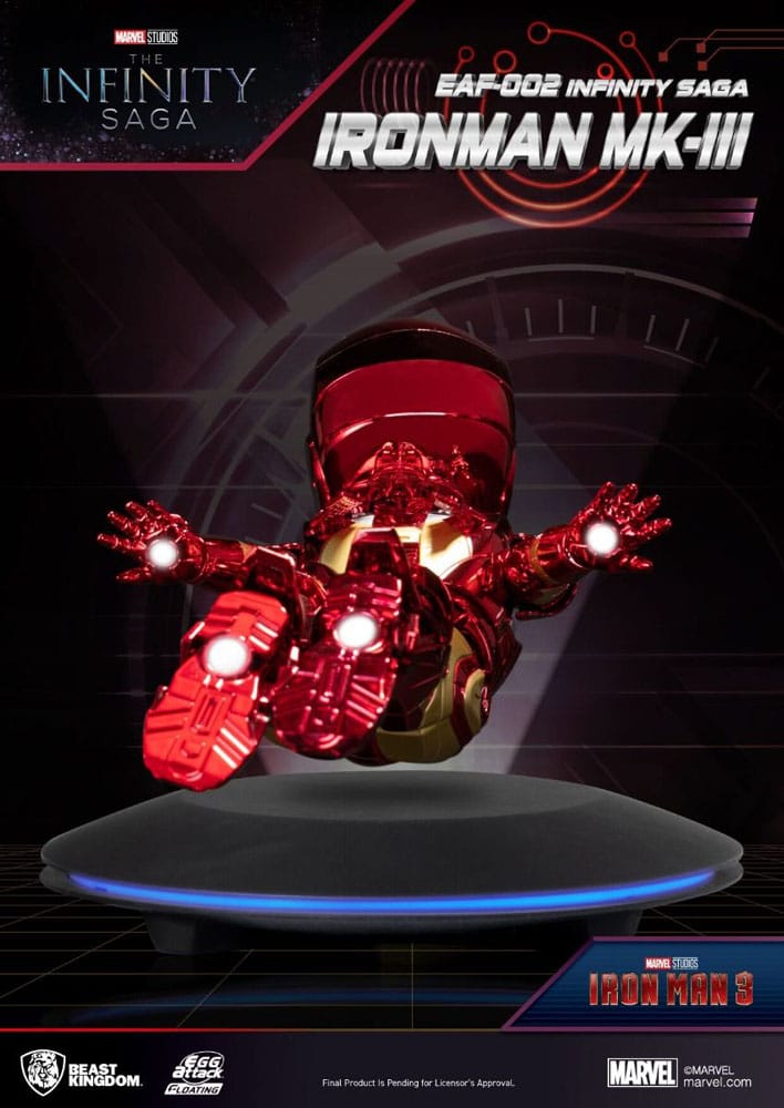Iron Man 3 Egg Attack Floating Model Iron Man Mark III 16 cm 4711385245097