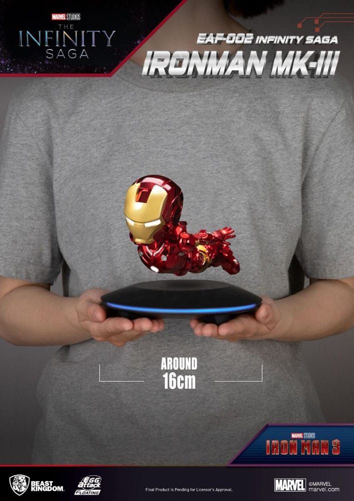 Iron Man 3 Egg Attack Floating Model Iron Man Mark III 16 cm 4711385245097