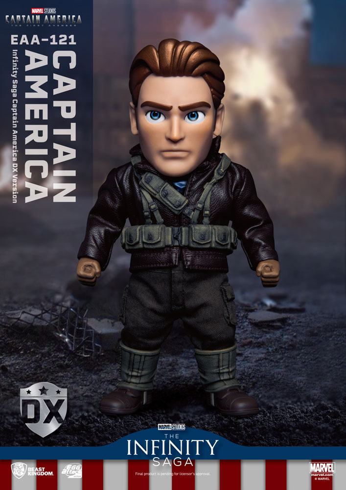 Captain America: The First Avenger Egg Attack Action Action Figure Captain America DX Version 17 Cm - Amuzzi