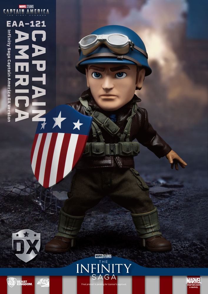 Captain America: The First Avenger Egg Attack Action Action Figure Captain America DX Version 17 Cm - Amuzzi