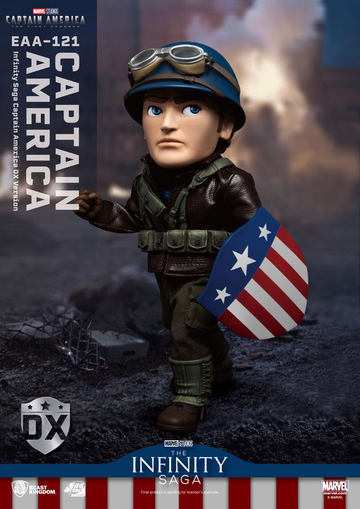 Captain America: The First Avenger Egg Attack Action Action Figure Captain America DX Version 17 Cm - Amuzzi