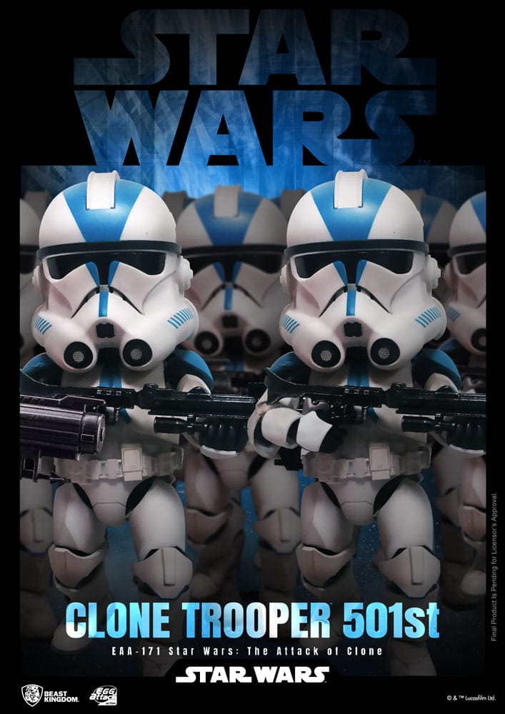 Star Wars Egg Attack Action Figure Clone Trooper 501st 16 cm 4711385244564