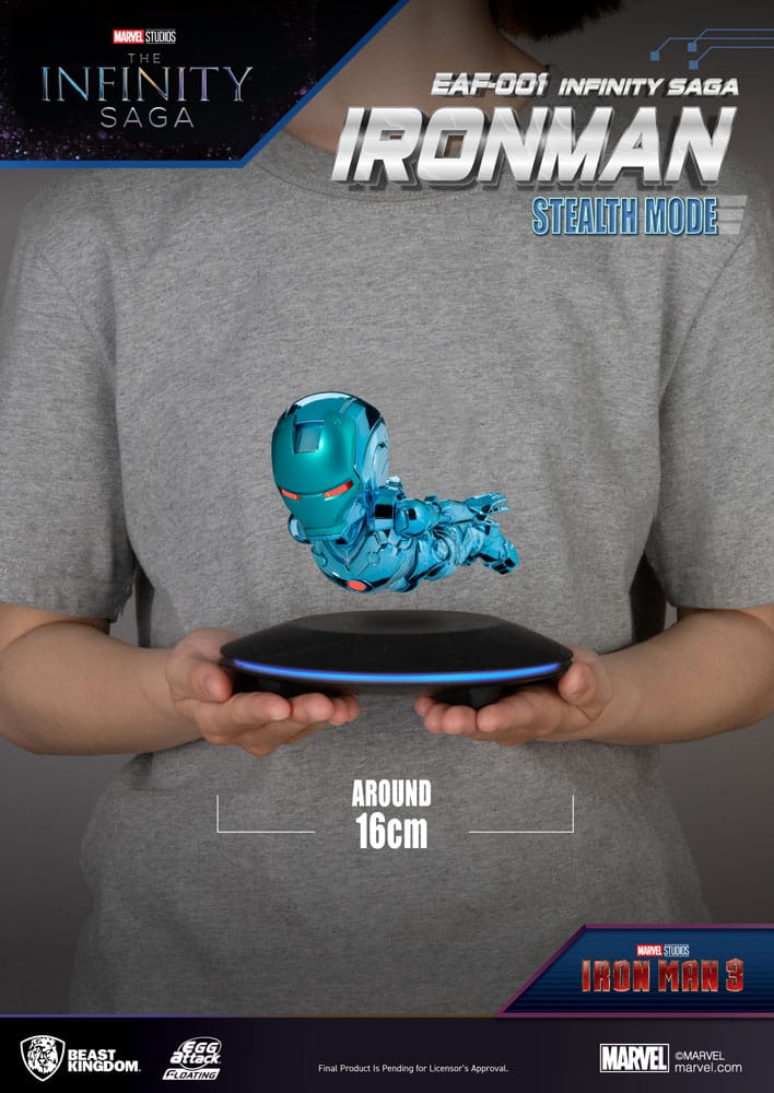 Marvel Egg Attack Floating Figure The Infinity Saga Ironman Stealth Mode 16 cm 4711385242171