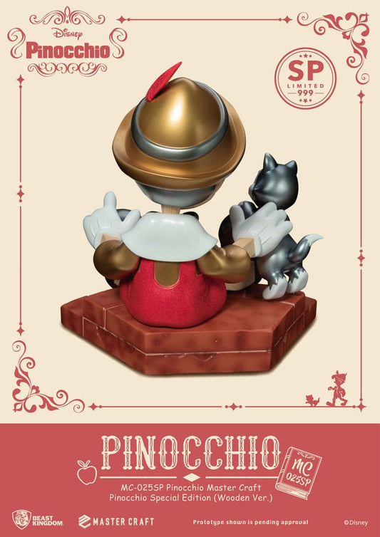Disney Master Craft Statue Pinocchio Wooden V 4711385242744