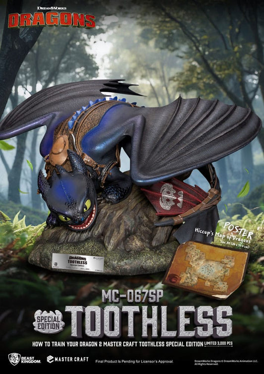 How To Train Your Dragon 2 Master Craft Statue Toothless 38 cm 4711385250046