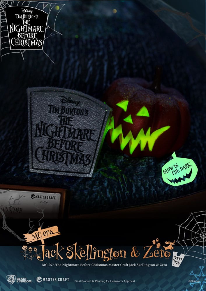 Nightmare before Christmas Master Craft Statue Jack Skellington & Zero 39 cm 4711385243543