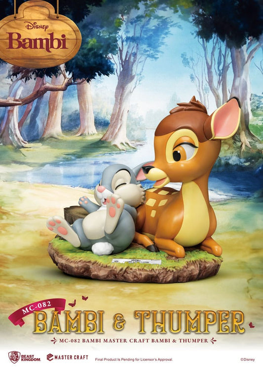 Disney Master Craft Statue Bambi & Thumper 26 cm 4711385243567