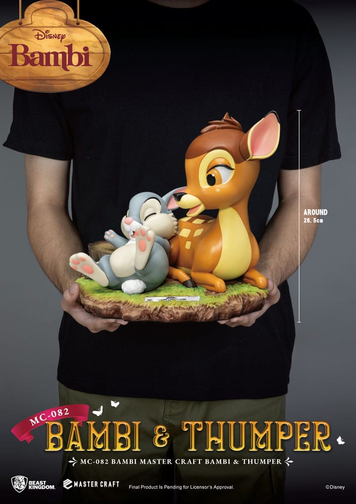 Disney Master Craft Statue Bambi & Thumper 26 cm 4711385243567