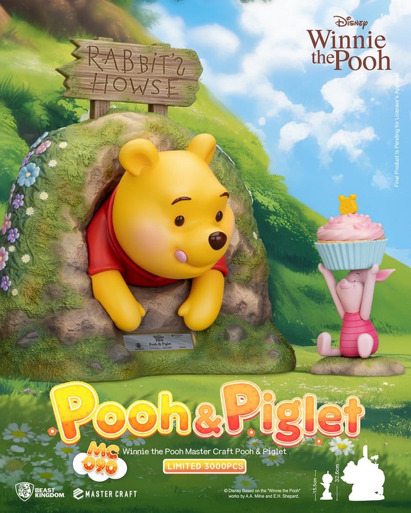 Disney Master Craft Statue Pooh & Piglet 33 cm 4711385269758
