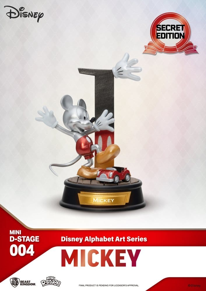 Disney Mini Diorama Stage Statues 6-pack Alphabet Art 10 cm 4711385240801