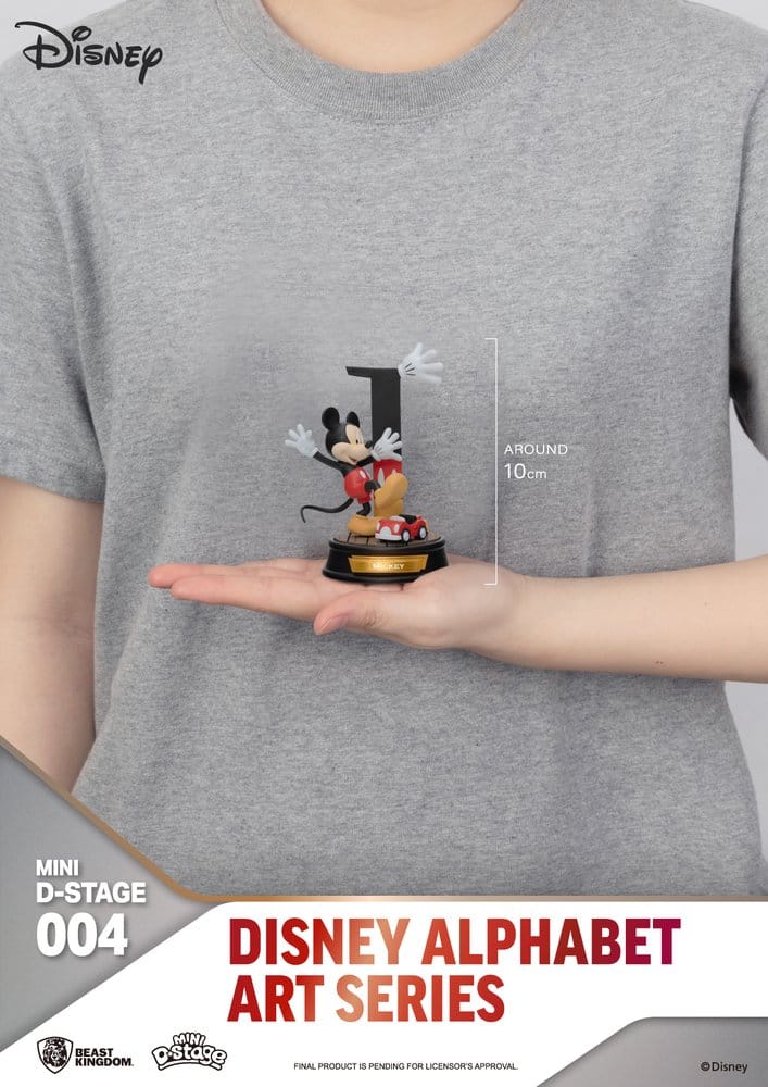 Disney Mini Diorama Stage Statues 6-pack Alphabet Art 10 cm 4711385240801